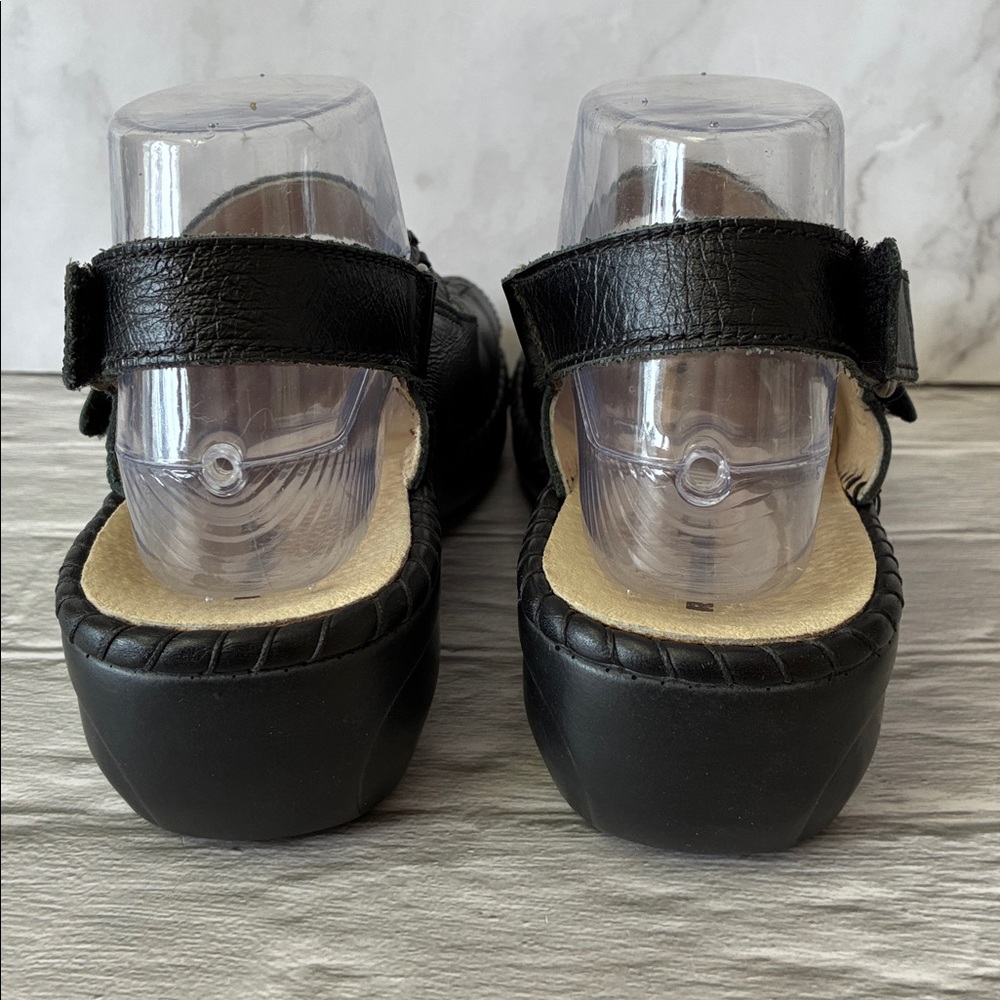 Romika Women's Black Leather Open Toe Sandals - Picture 6 of 15